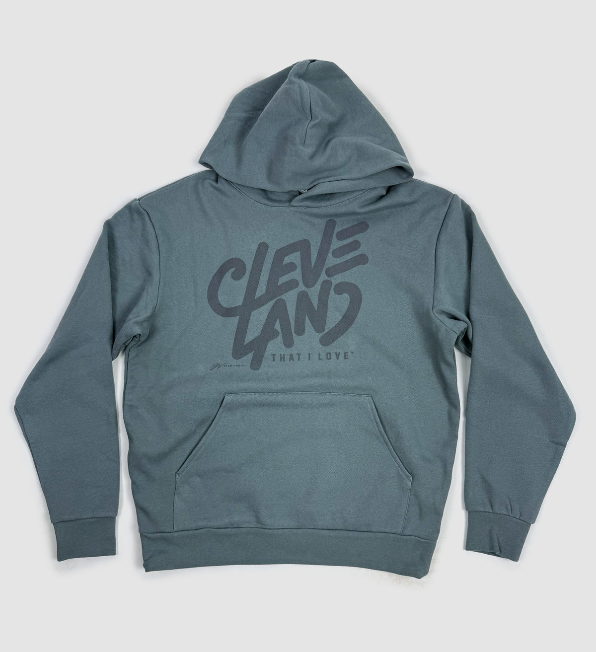 Cleveland Marker Blue Hooded Sweatshirt