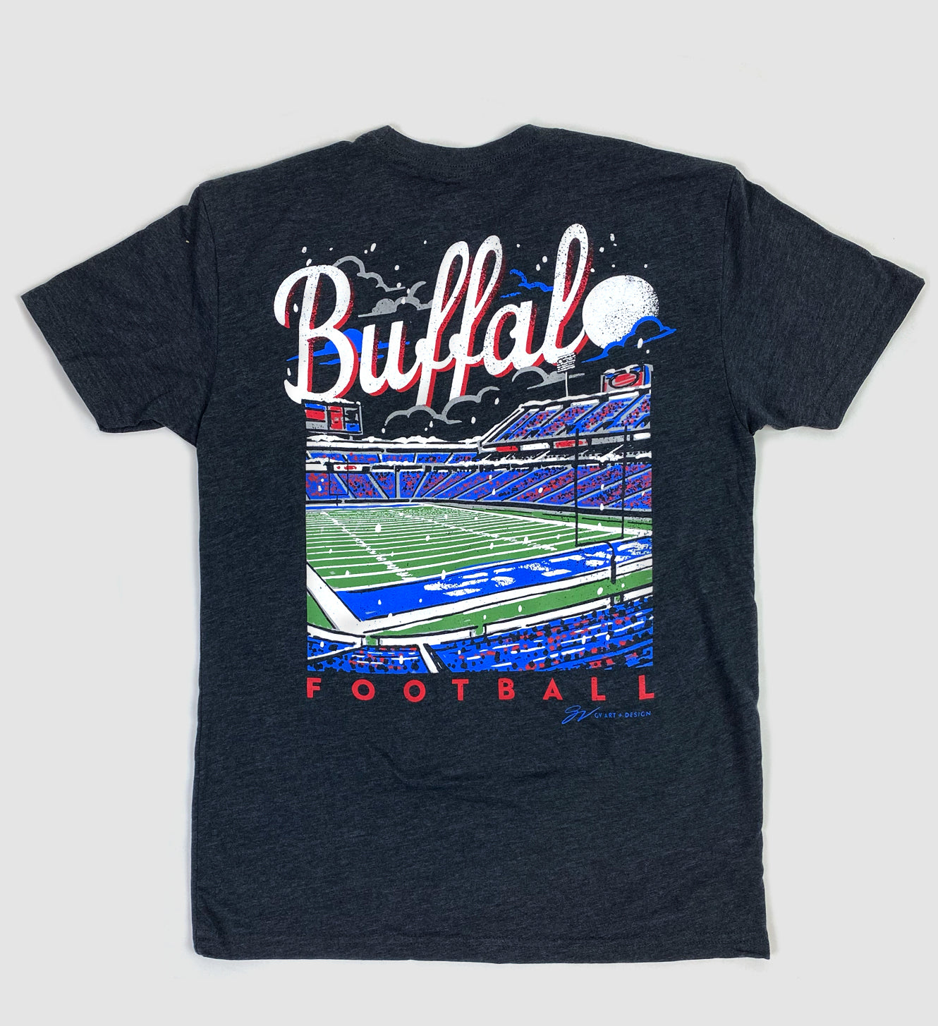 Buffalo Football Night Scene T shirt