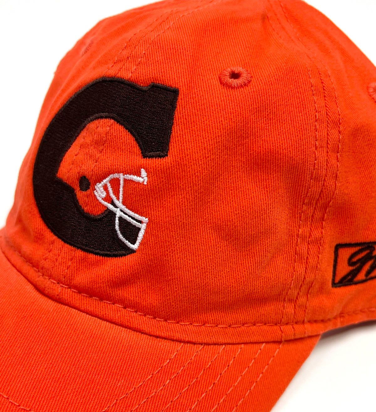 Orange C Helmet Unstructured Hat