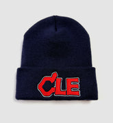 CLE Baseball Feather Navy Winter Hat