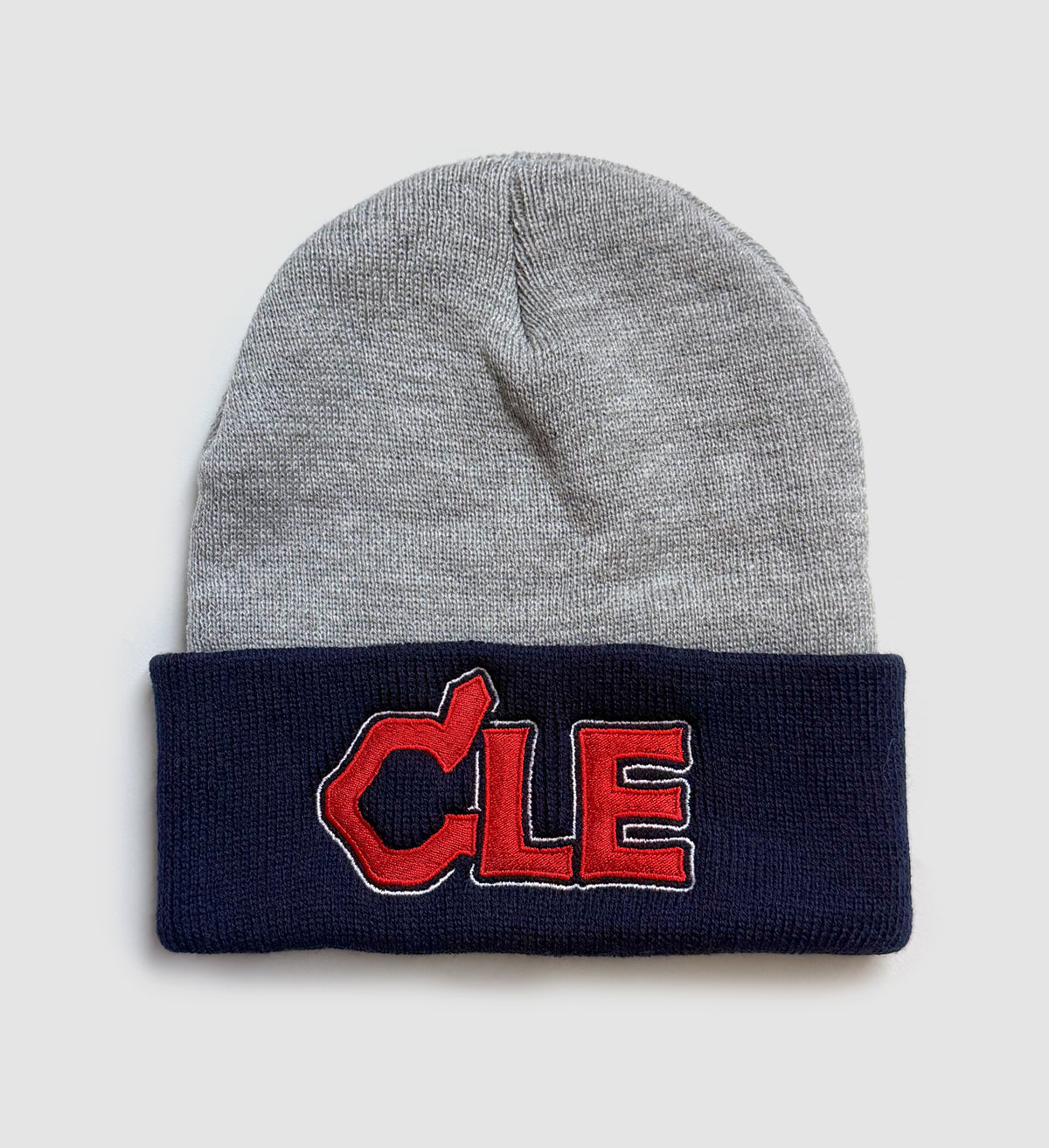 CLE Baseball Feather Two Tone Winter Hat