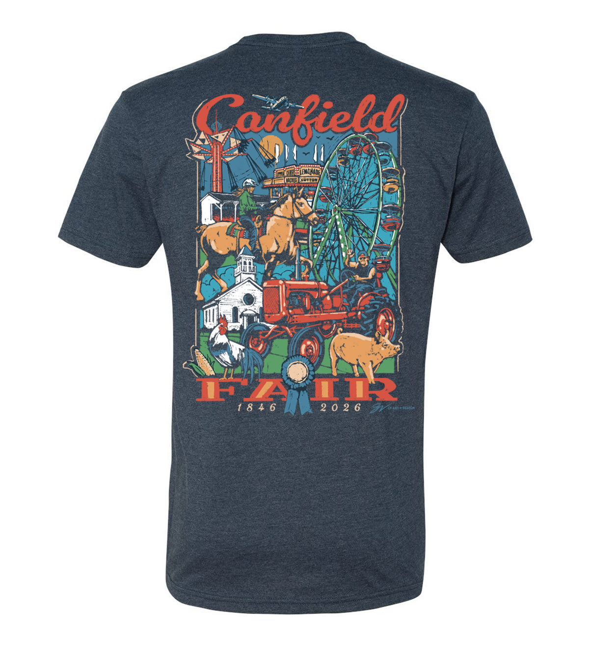 Canfield Fair Graphic Collage T Shirt
