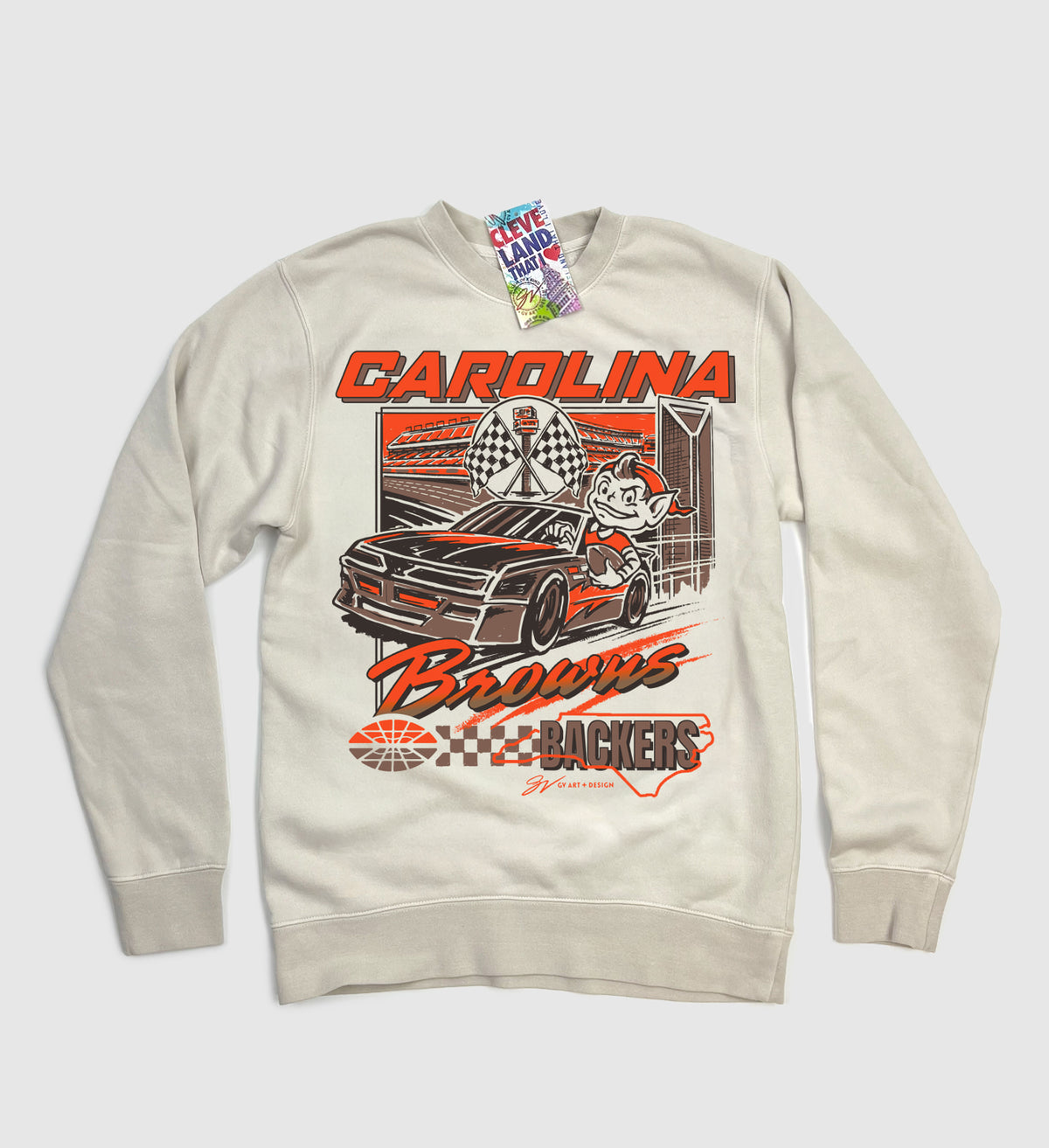 Carolina Browns Backers Racing Crew Sweatshirt