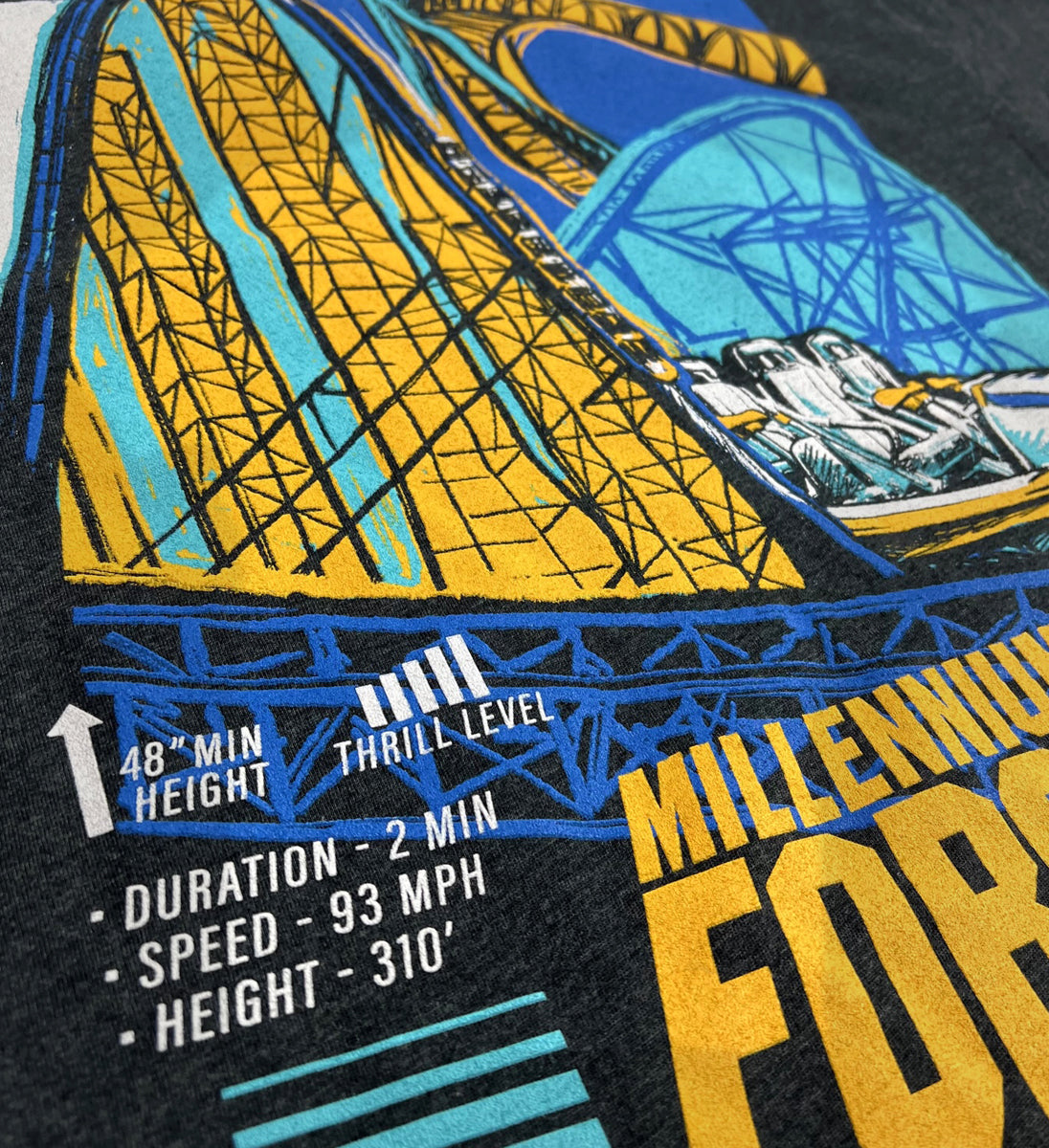 Millennium Force Stamp T shirt