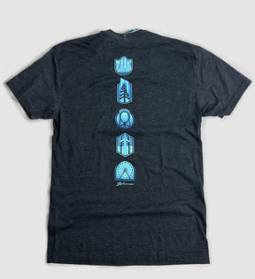 Cedar Point Script Icons T shirt