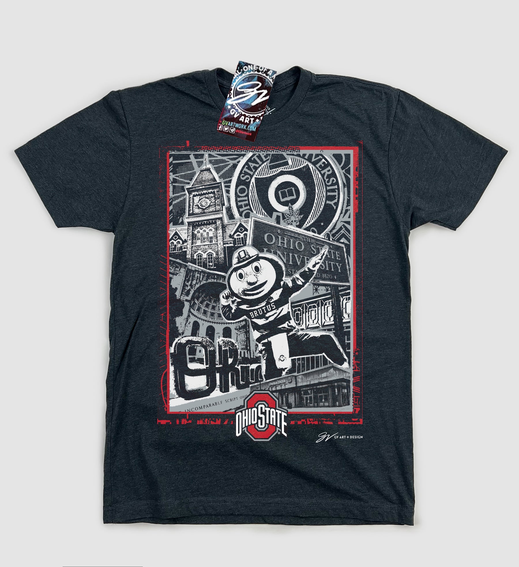 OSU Landmark Collage T Shirt