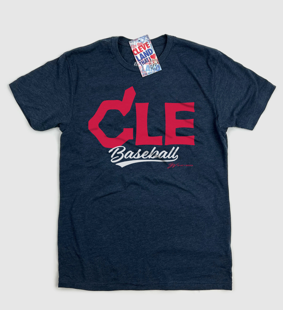 CLE Baseball Feather T shirt