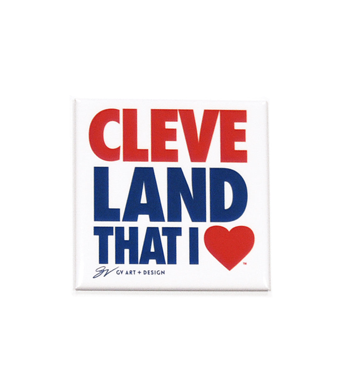 Cleveland that I Love block colored Decal
