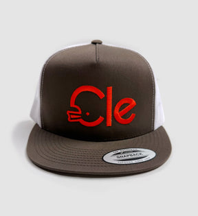 CLE Type Brown Mesh Snap Back