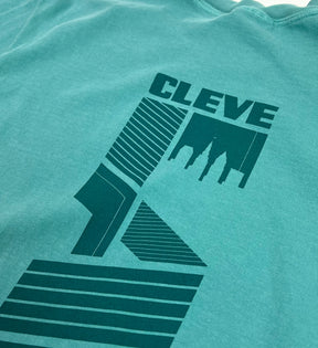 CleveLAND Type Down Seafoam T shirt