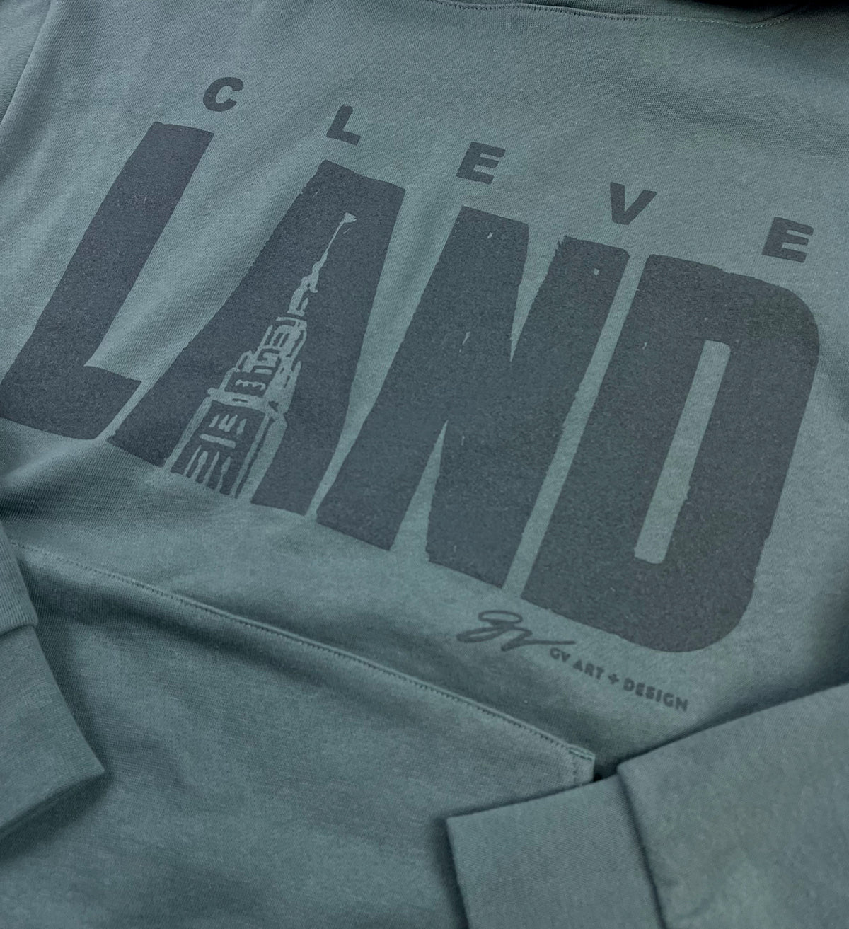 CleveLAND Terminal Slate Blue Hooded Sweatshirt