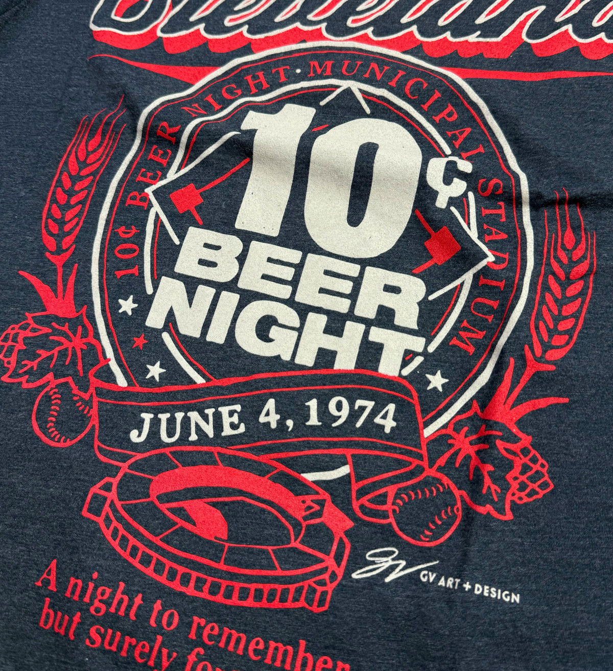 Cleveland 10 cent Beer Night Tshirt