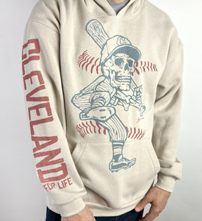 Cleveland Baseball For Life Hooded Sweatshirt