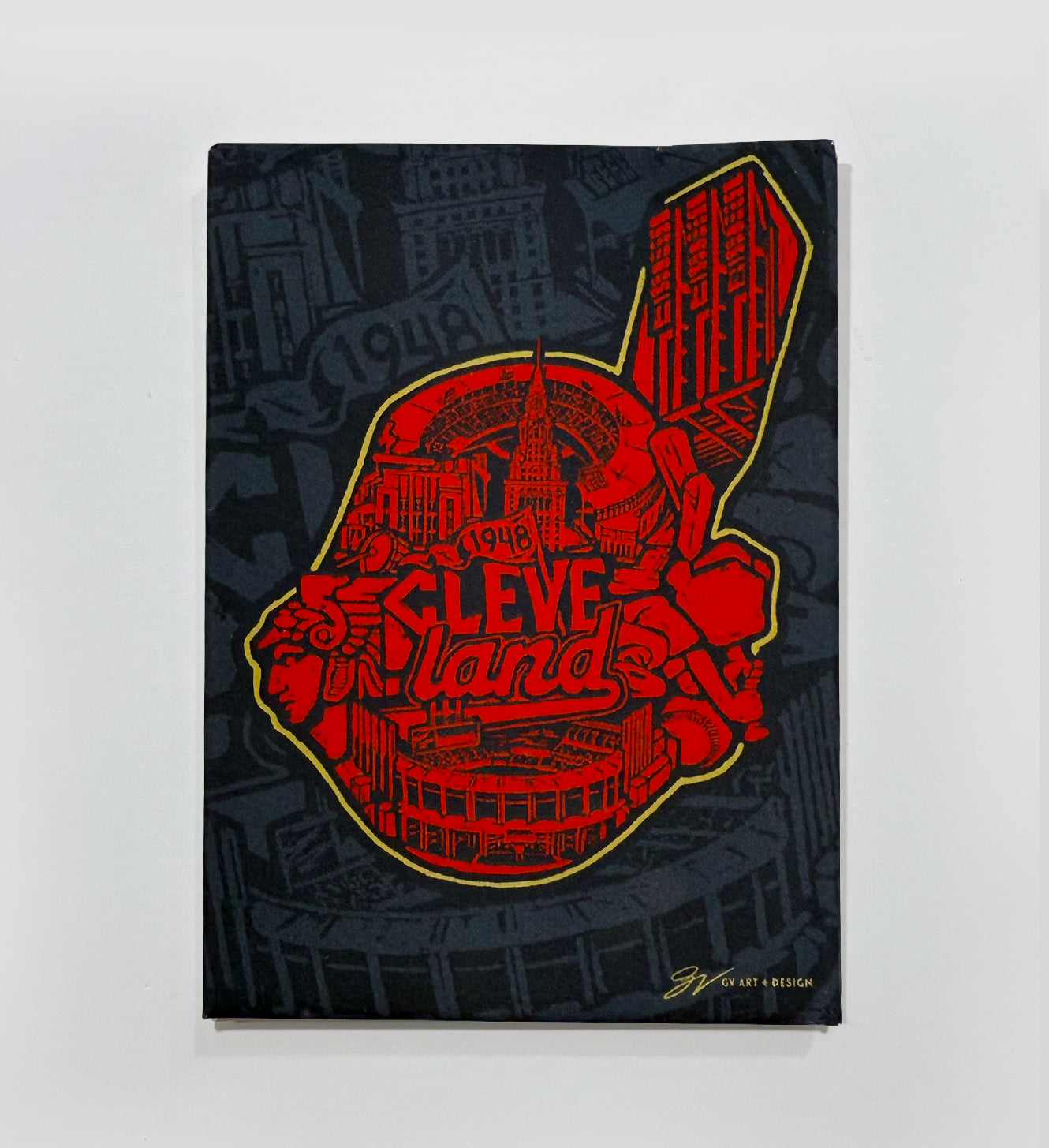 History Of Cleveland Baseball Magnet