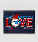 Cleveland That I Love Baseball Magnet