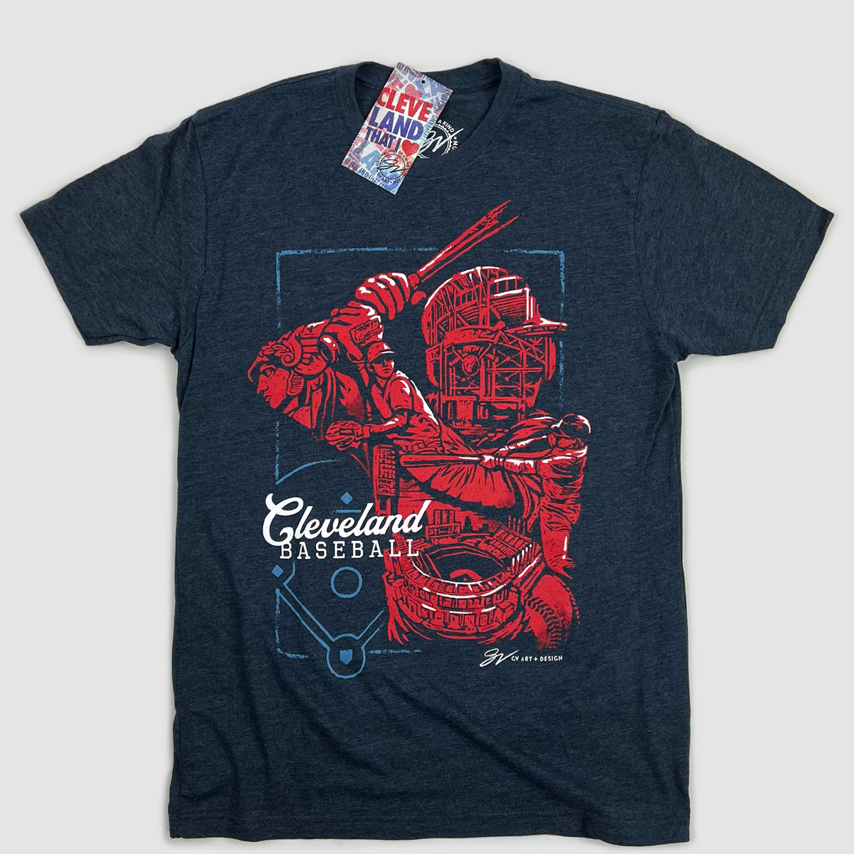 ディックス メンズ 野球 Tシャツ DICK'S Sporting Goods Men's Ball Park Series Baseball Graphic T-Shirt - Red Clean Up Hitter ClevelandBaseballSilhouetteTsh