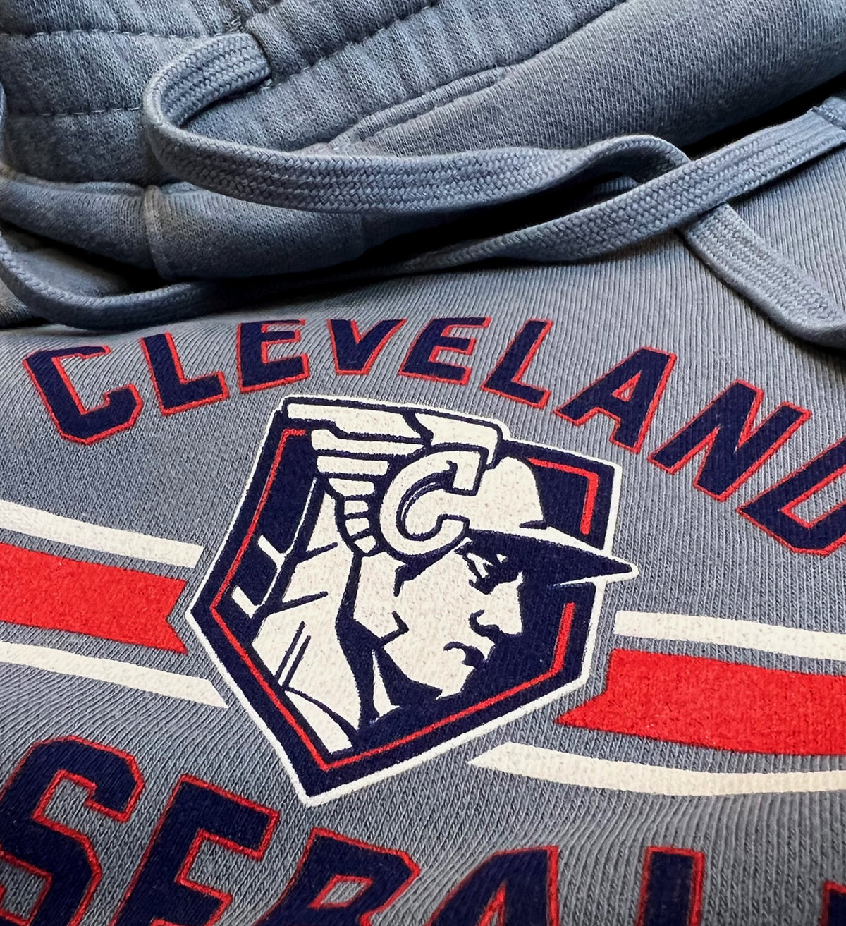 Cleveland Baseball Stripe Sweat Shorts with Pockets