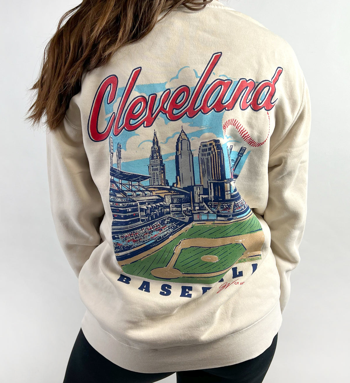 Cleveland Baseball Summer Crew Sweatshirt