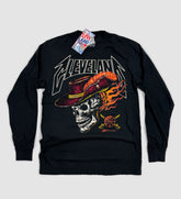Basketball Skull Flames Long Sleeve