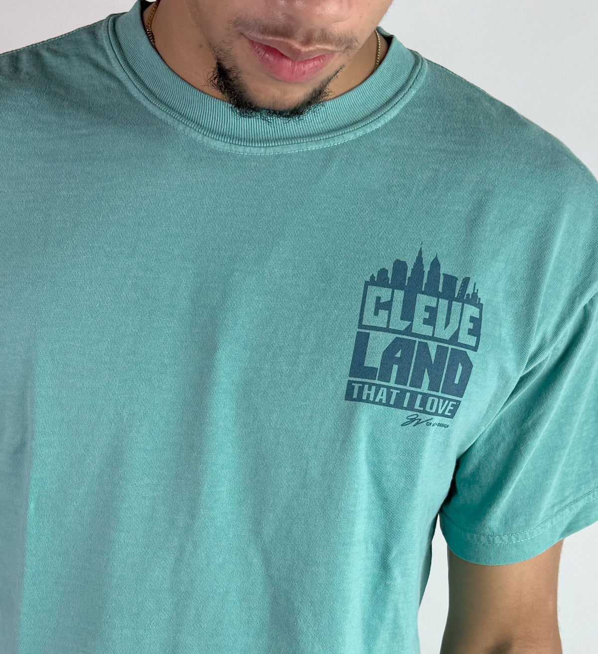 Cleveland Bold Graphic Seafoam T Shirt