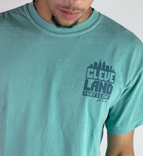 Cleveland Bold Graphic Seafoam T Shirt