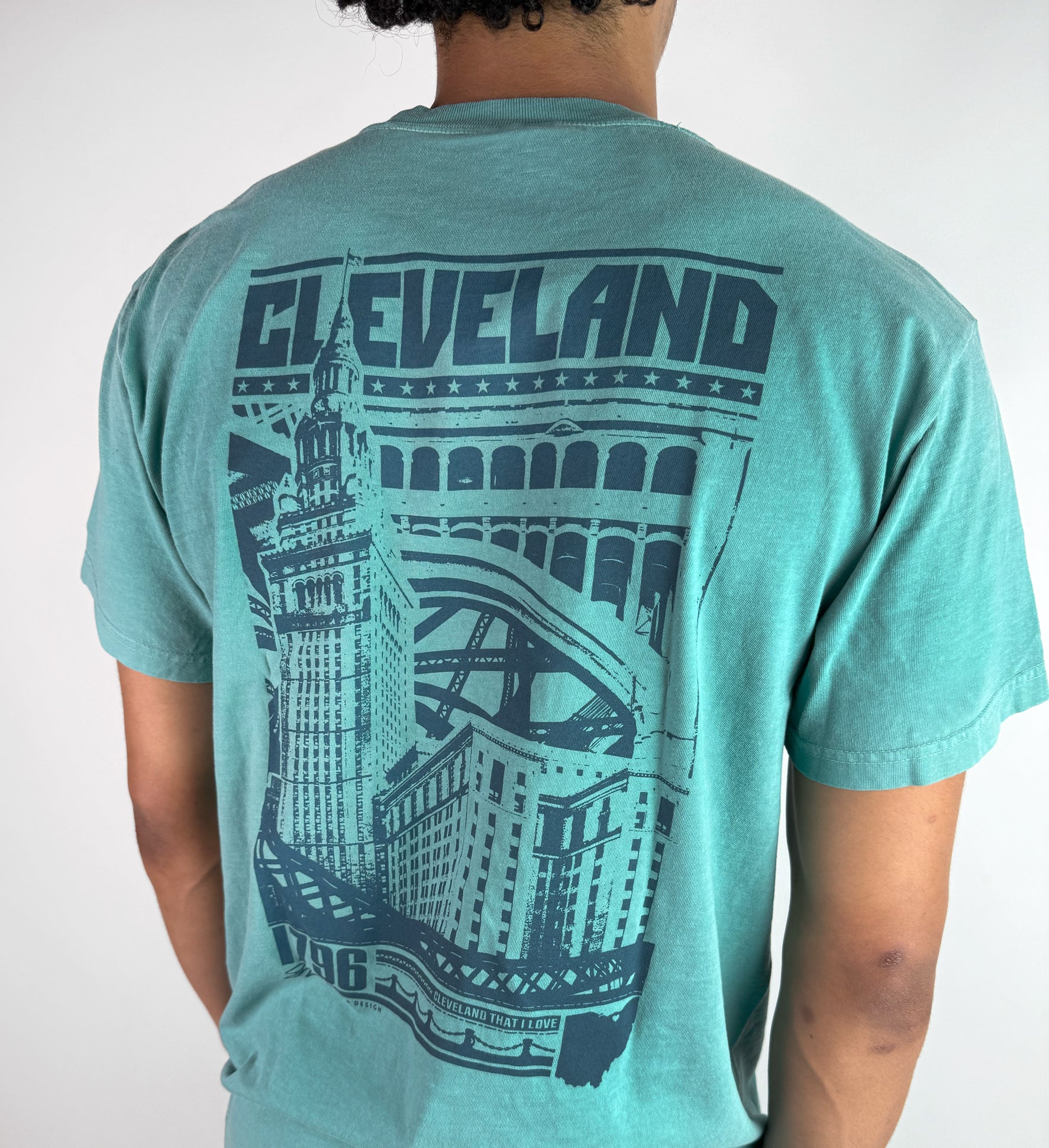 Cleveland Bold Graphic Seafoam T Shirt