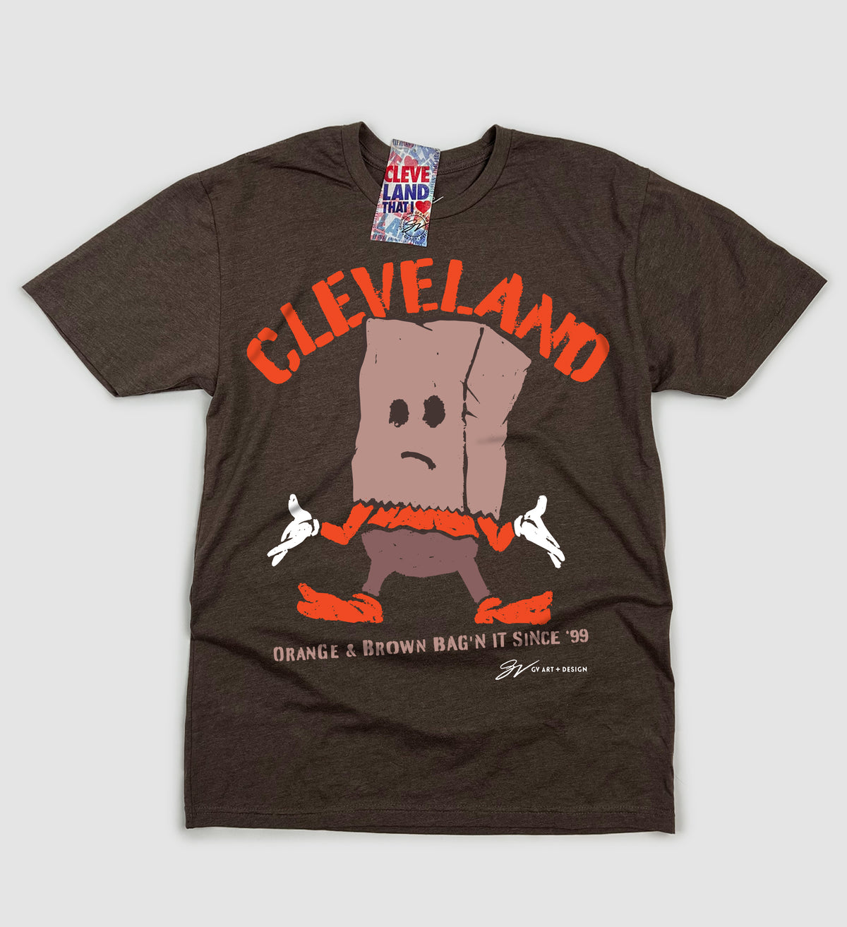 Cleveland Brown Bag Tshirt