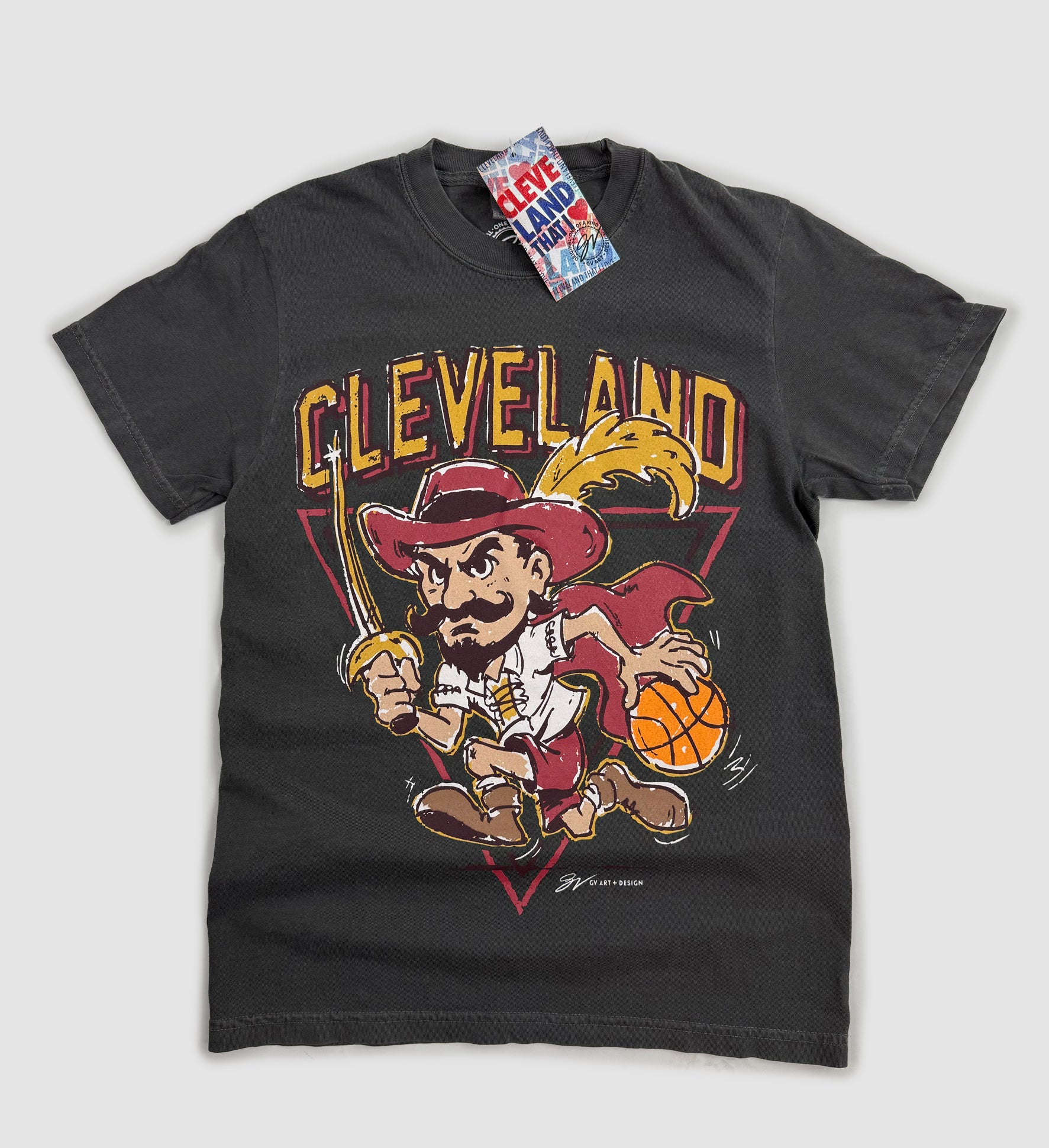 Cleveland Cartoon Basketball T shirt