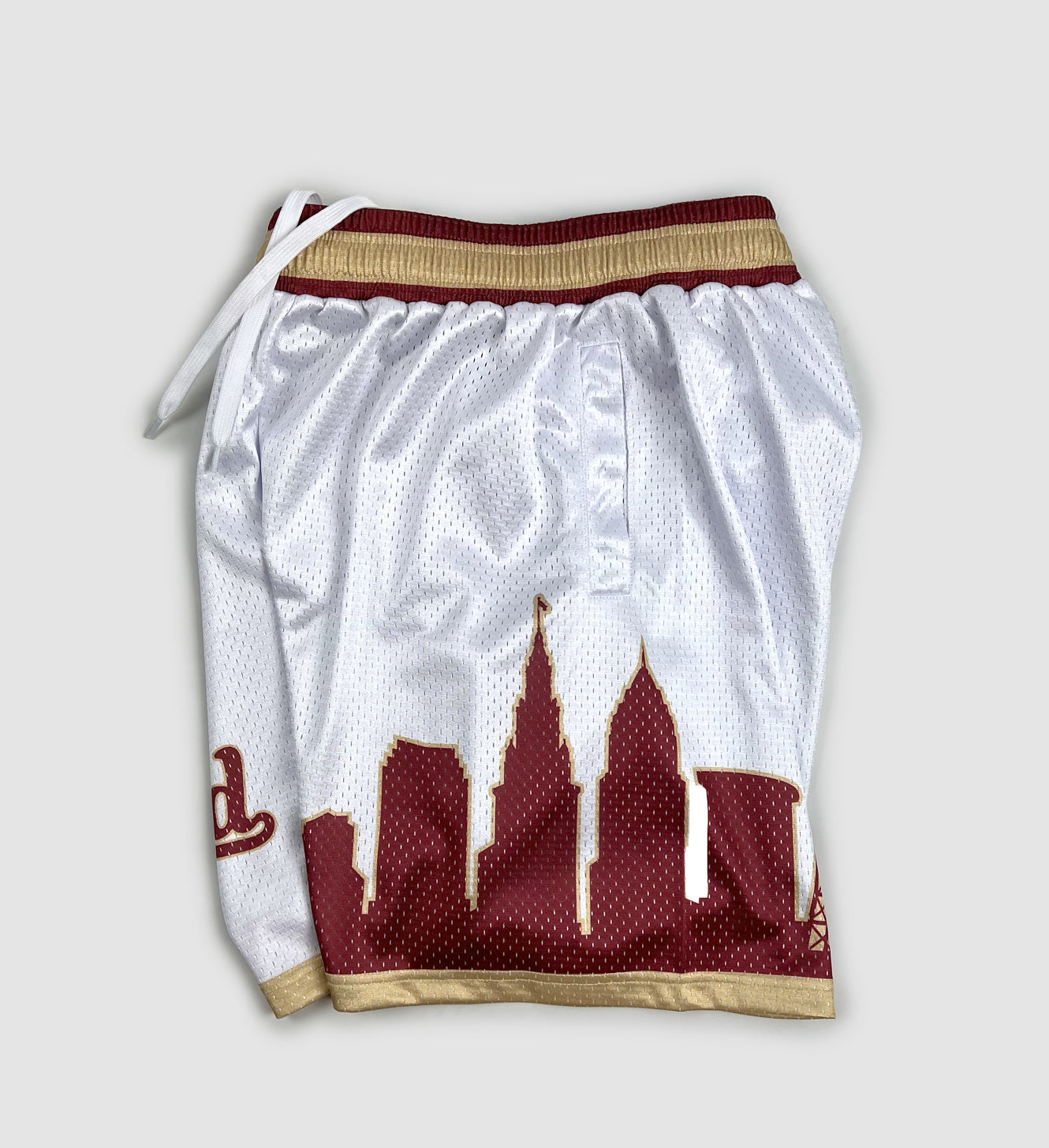 Limited Edition White Cleveland Basketball Shorts