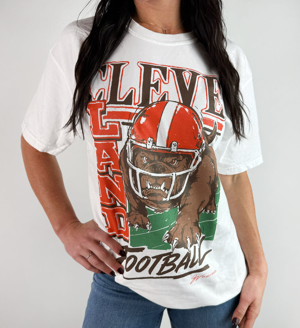 CleveLAND Football Dawg on the Prowl T Shirt