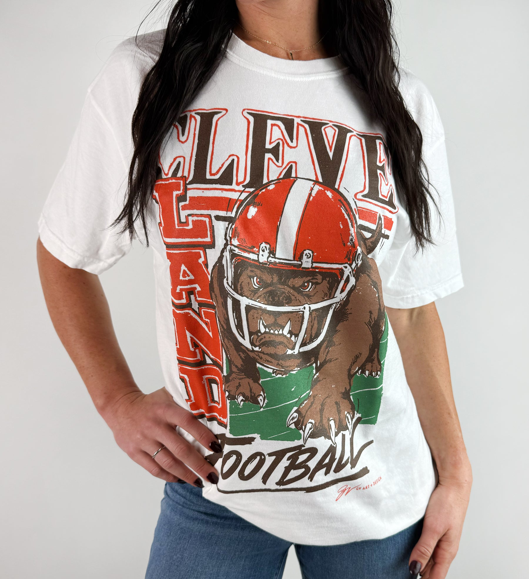 CleveLAND Football Dawg on the Prowl T Shirt