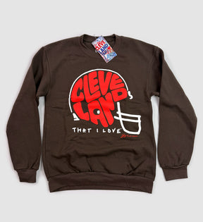 Cleveland Football Font Helmet Crew