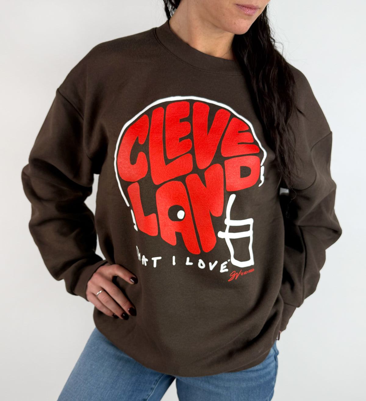 Cleveland Football Font Helmet Crew