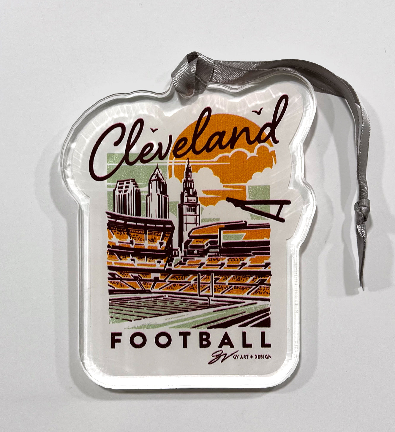 Football Summer Clear Ornament