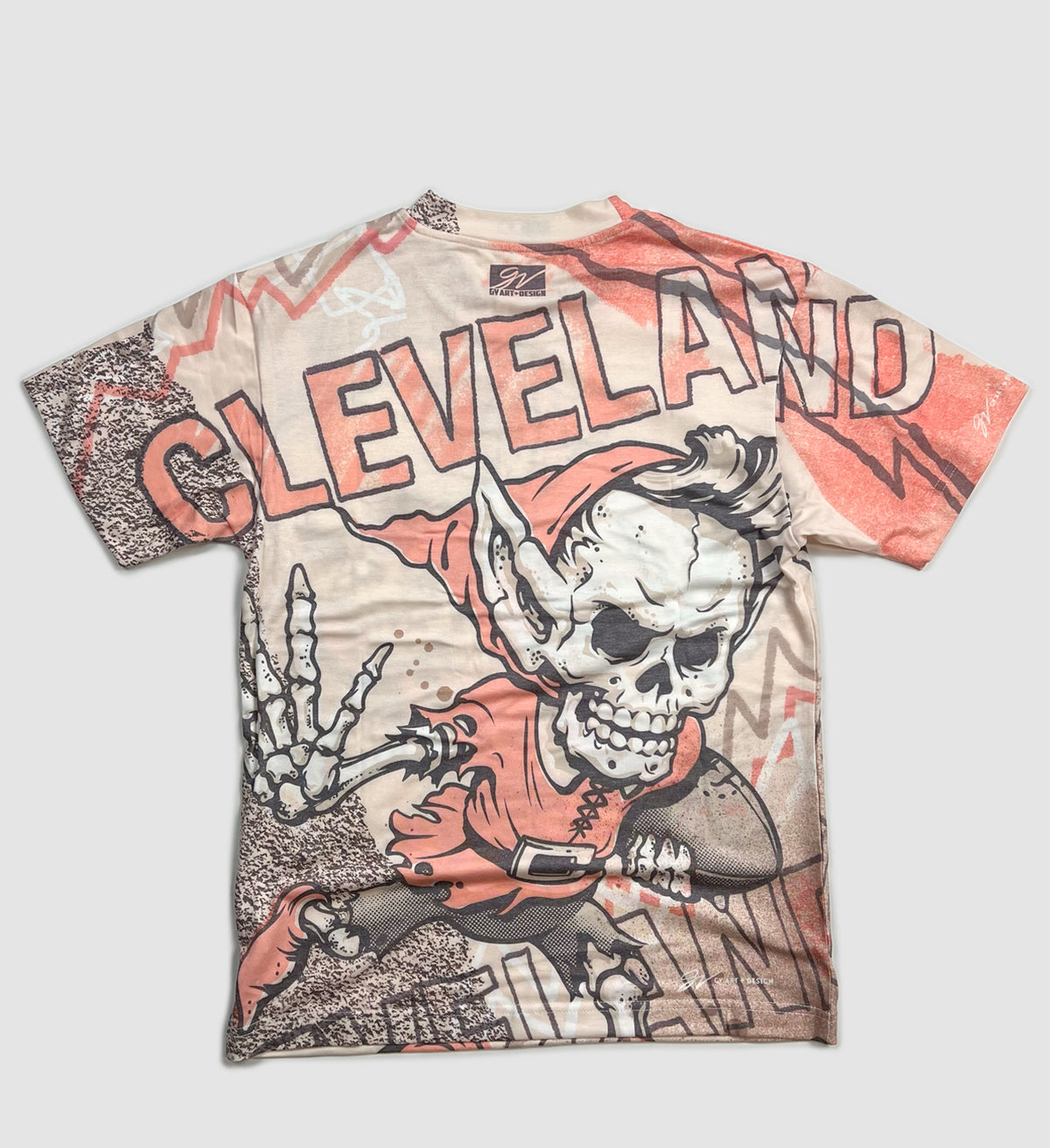 Custom Cleveland Football For Life Allover T shirt