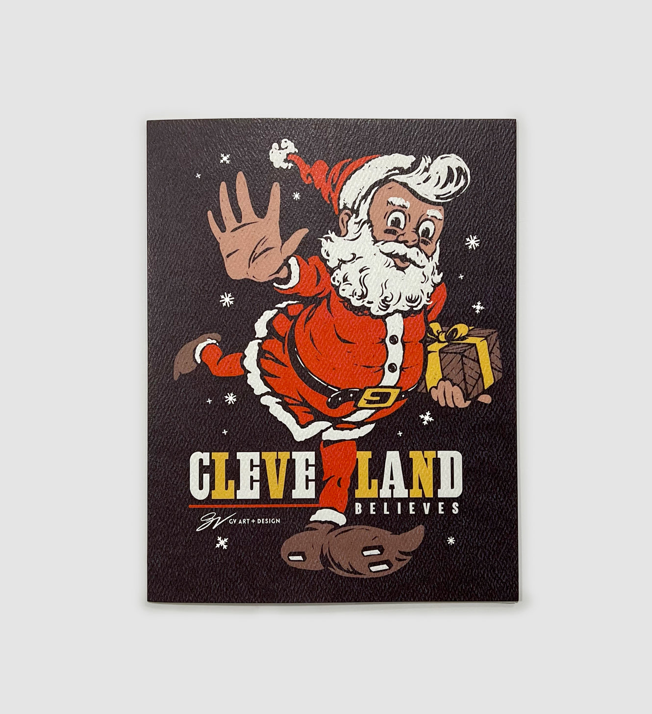 Football Santa Greeting Card