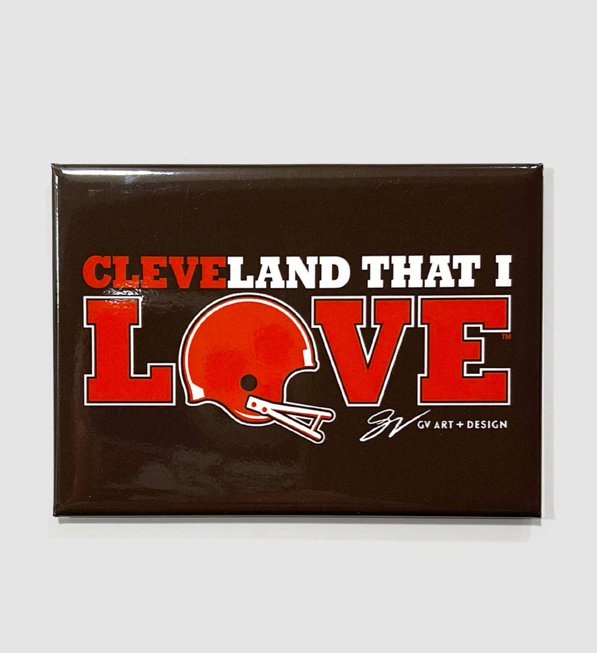 Cleveland That I Love Football Magnet