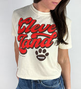 Women's Cleveland Script Paw T