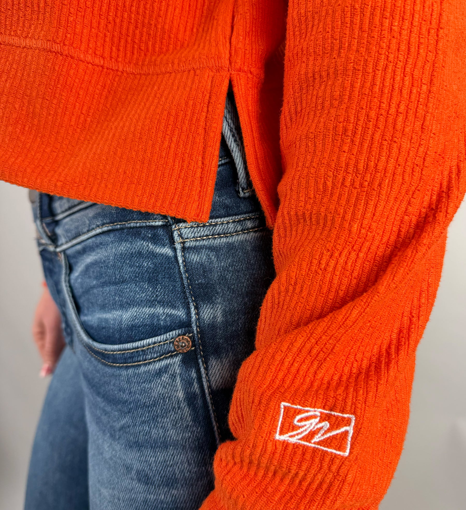 Womens Cleveland Football Ribbed Sweater