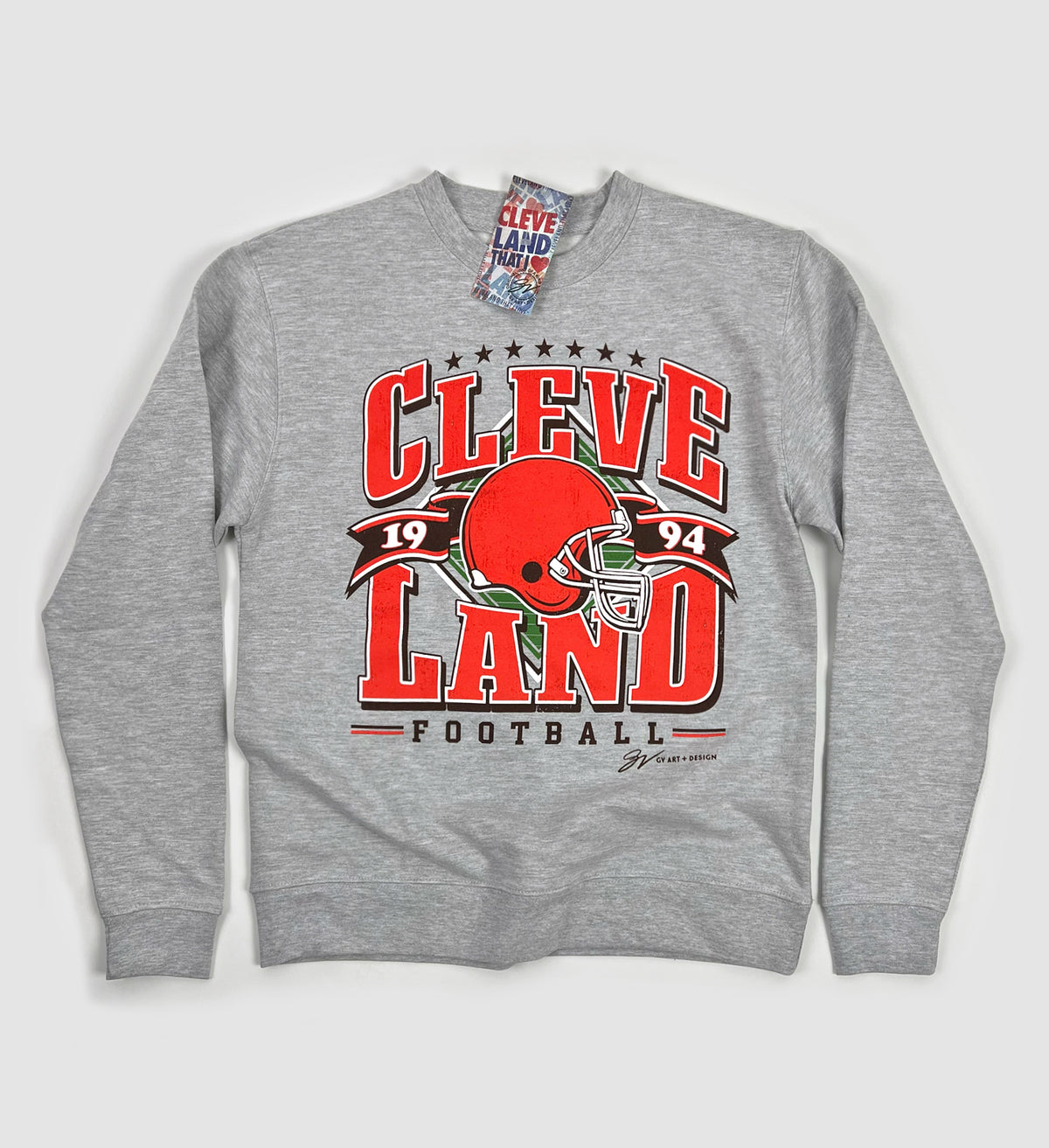 GV Art Cleveland Footbal Small Shirt - Browns colors Guardians Of