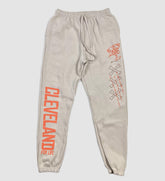 Cleveland Football For Life Beige Sweatpants