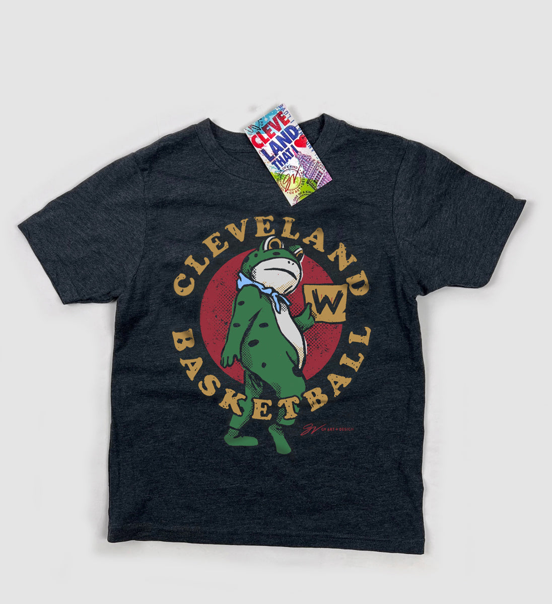 Kids Cleveland Victory Frog T Shirt