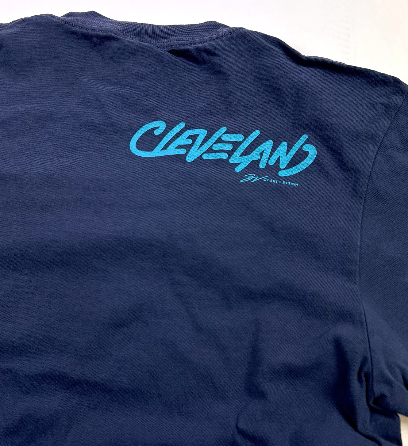 Cleveland Navy Sketch T shirt