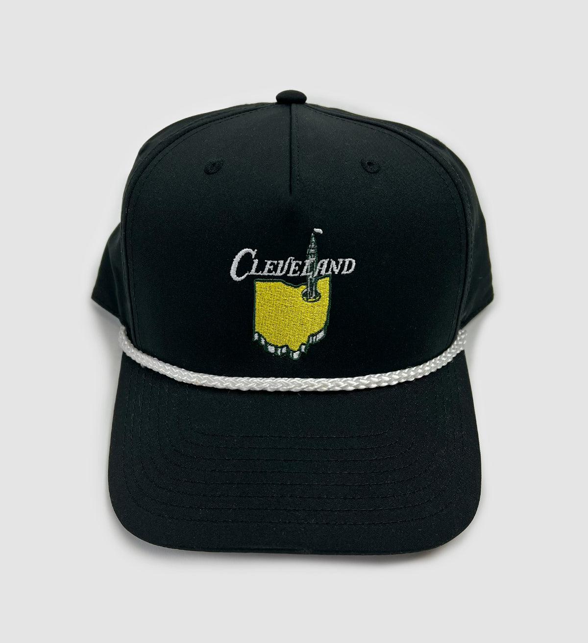 Black Rope Cleveland Golf Hat