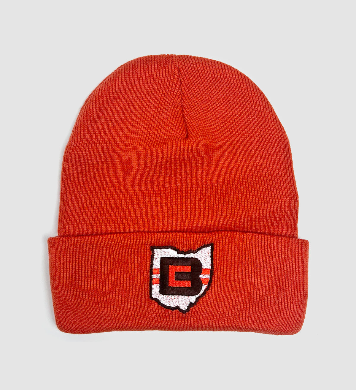 Orange Cleveland CB Ohio Winter Hat