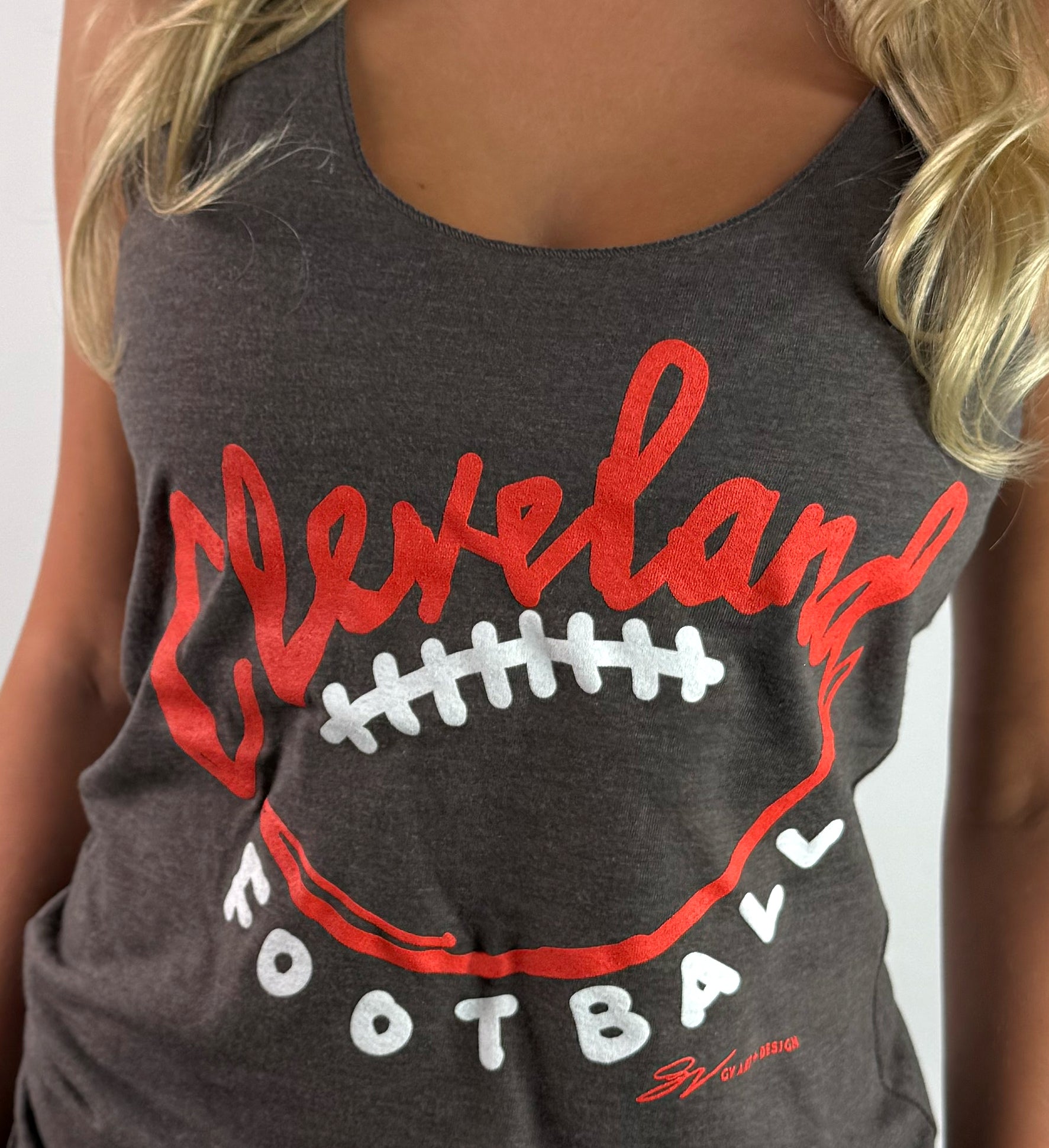 Women's Cleveland Football Laces Tank