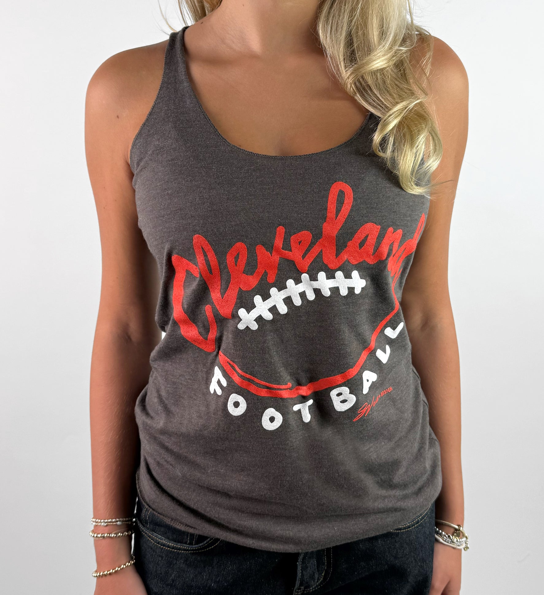 Women's Cleveland Football Laces Tank