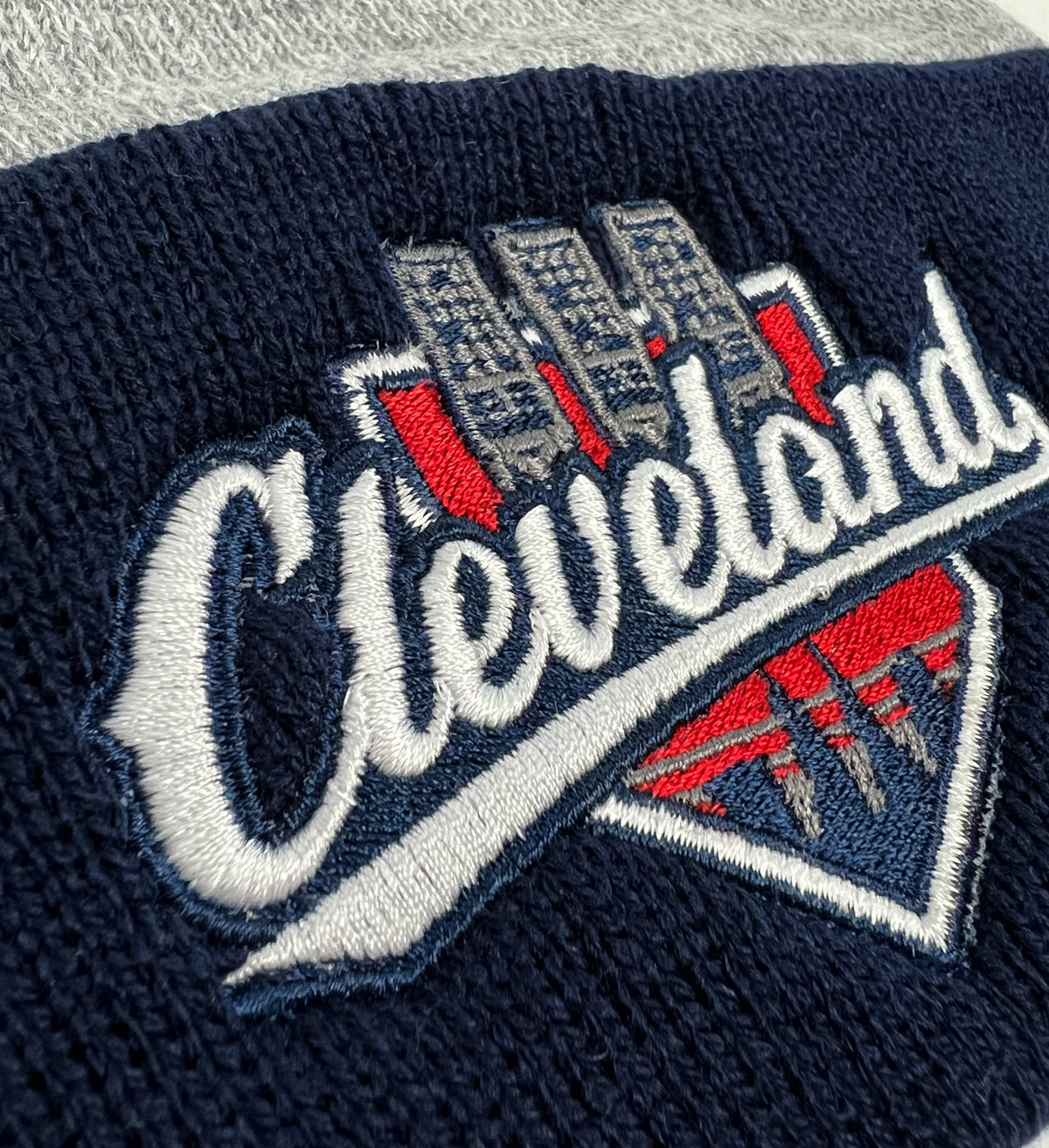 Cleveland Baseball Lights Two Tone Winter Hat