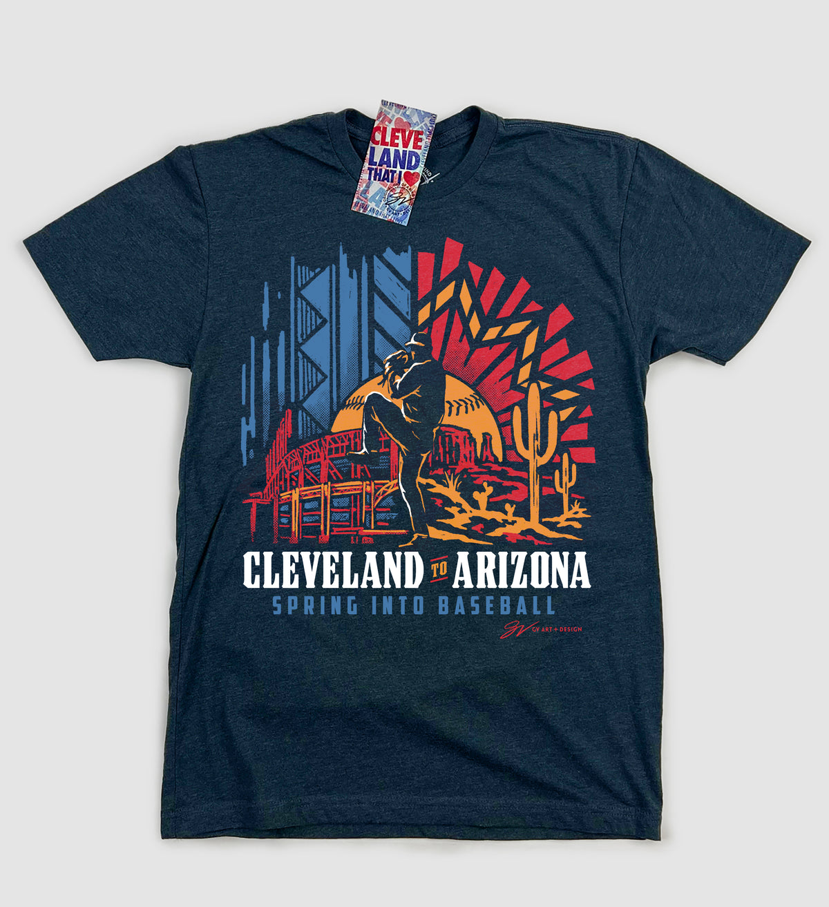 Cleveland Baseball Spring T shirt