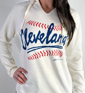 Women's Cleveland Baseball Stitch Sweatshirt